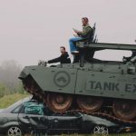 ry Destroying A Car With A 61-Ton Battle Tank