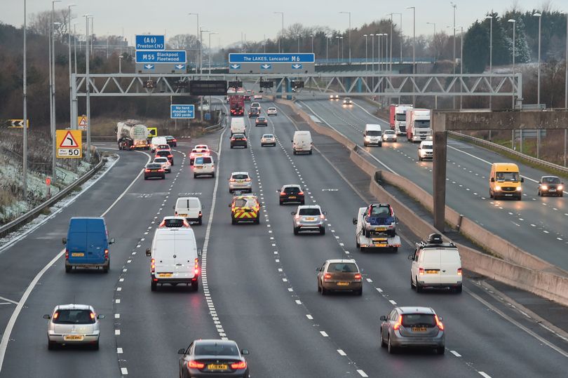 Man Banned From Driving Eight Times Reverses into Police Cars to avoid M6 Traffic